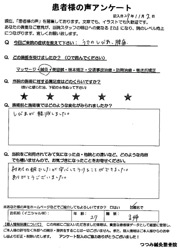 患者様の声