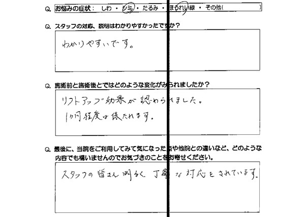 患者様の声