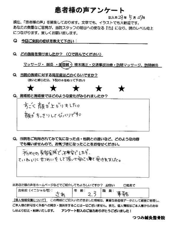 患者様の声